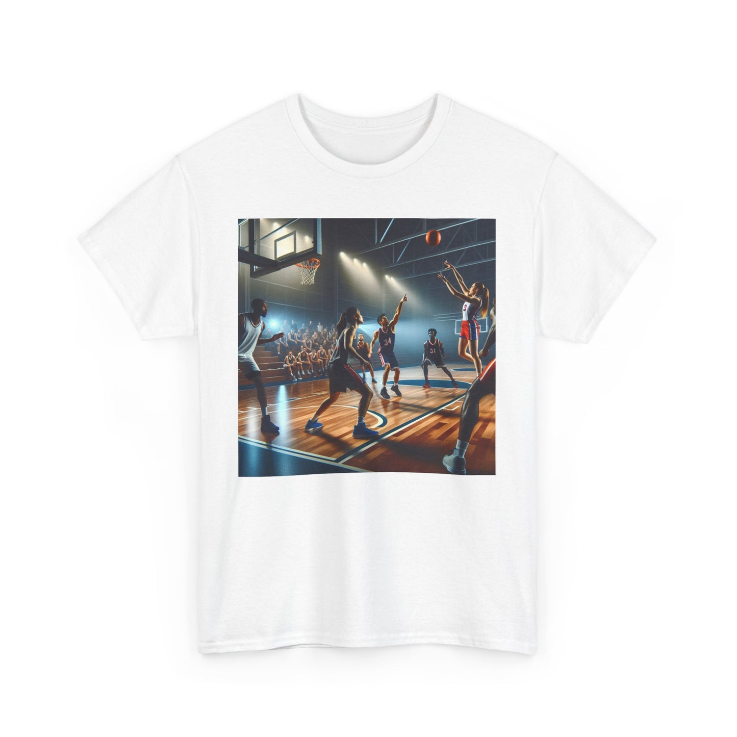Basketball Vibe Unisex Heavy Cotton Tee - Perfect Gift for Sports Lovers
