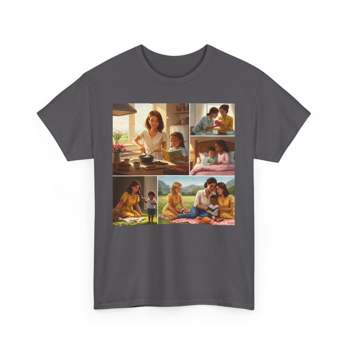 Mothers Day Cherished Moments Unisex Heavy Cotton Tee - Perfect for Mother's Day & Everyday Wear