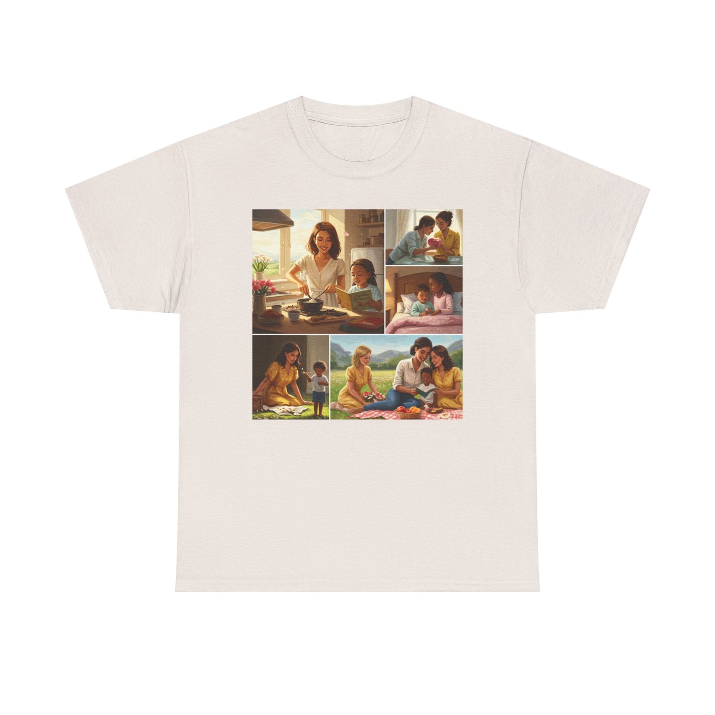 Mothers Day Cherished Moments Unisex Heavy Cotton Tee - Perfect for Mother's Day & Everyday Wear