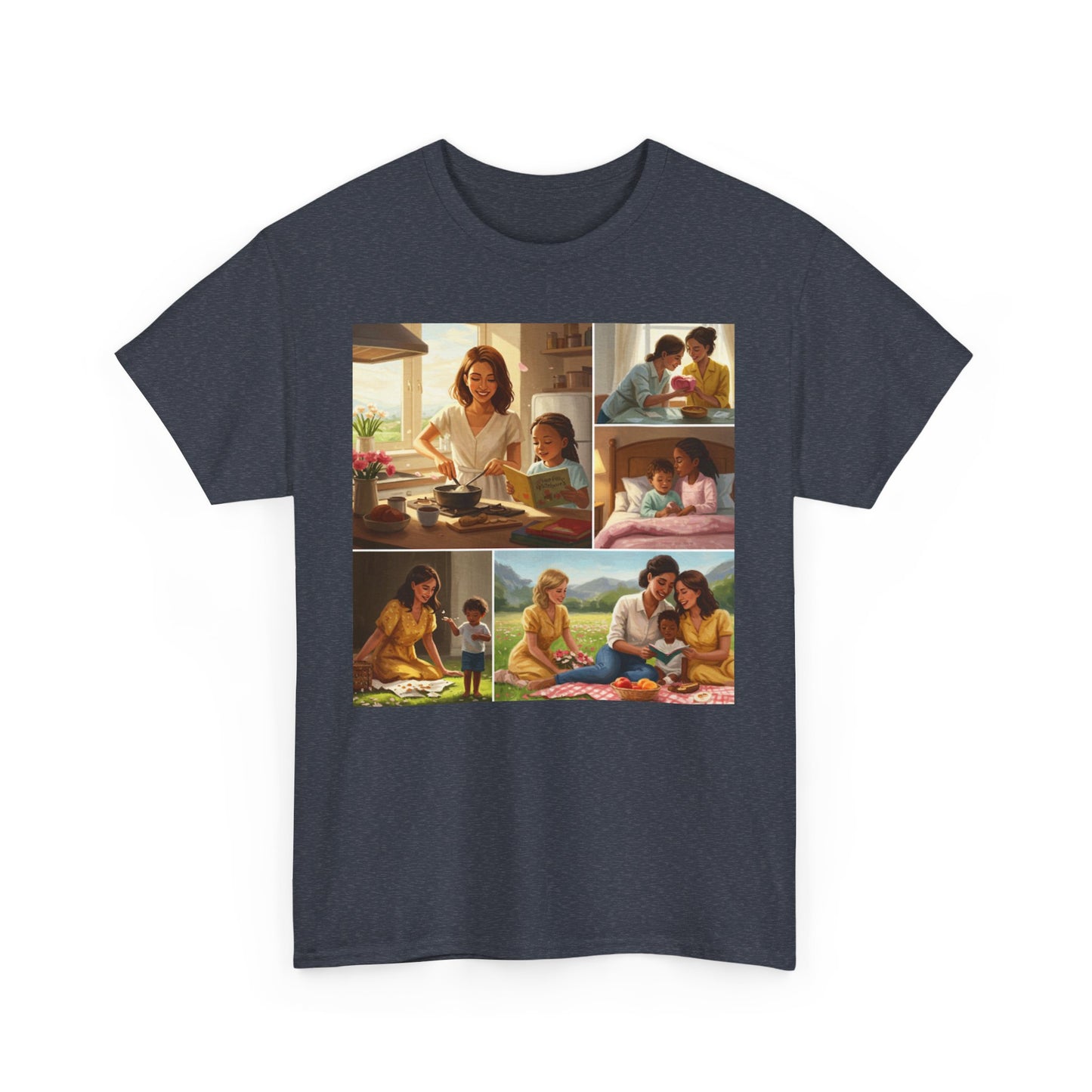 Mothers Day Cherished Moments Unisex Heavy Cotton Tee - Perfect for Mother's Day & Everyday Wear