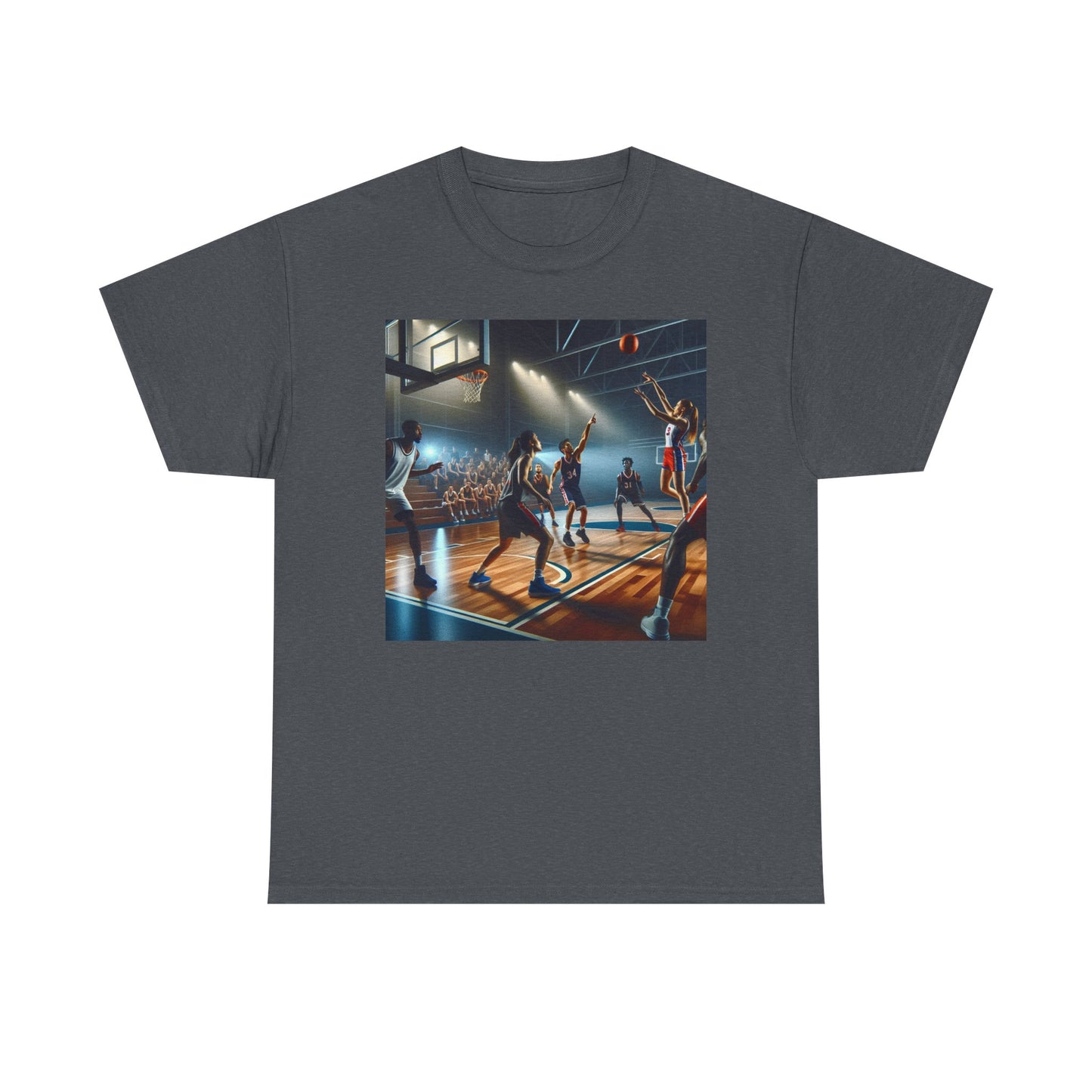 Basketball Vibe Unisex Heavy Cotton Tee - Perfect Gift for Sports Lovers
