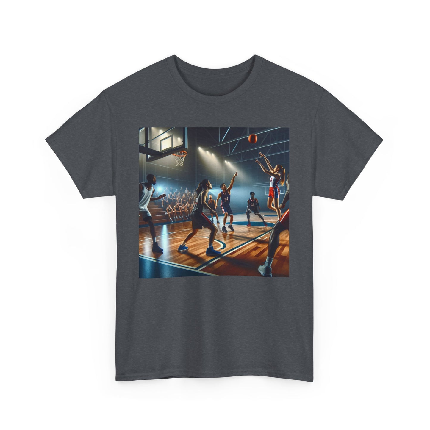 Basketball Vibe Unisex Heavy Cotton Tee - Perfect Gift for Sports Lovers