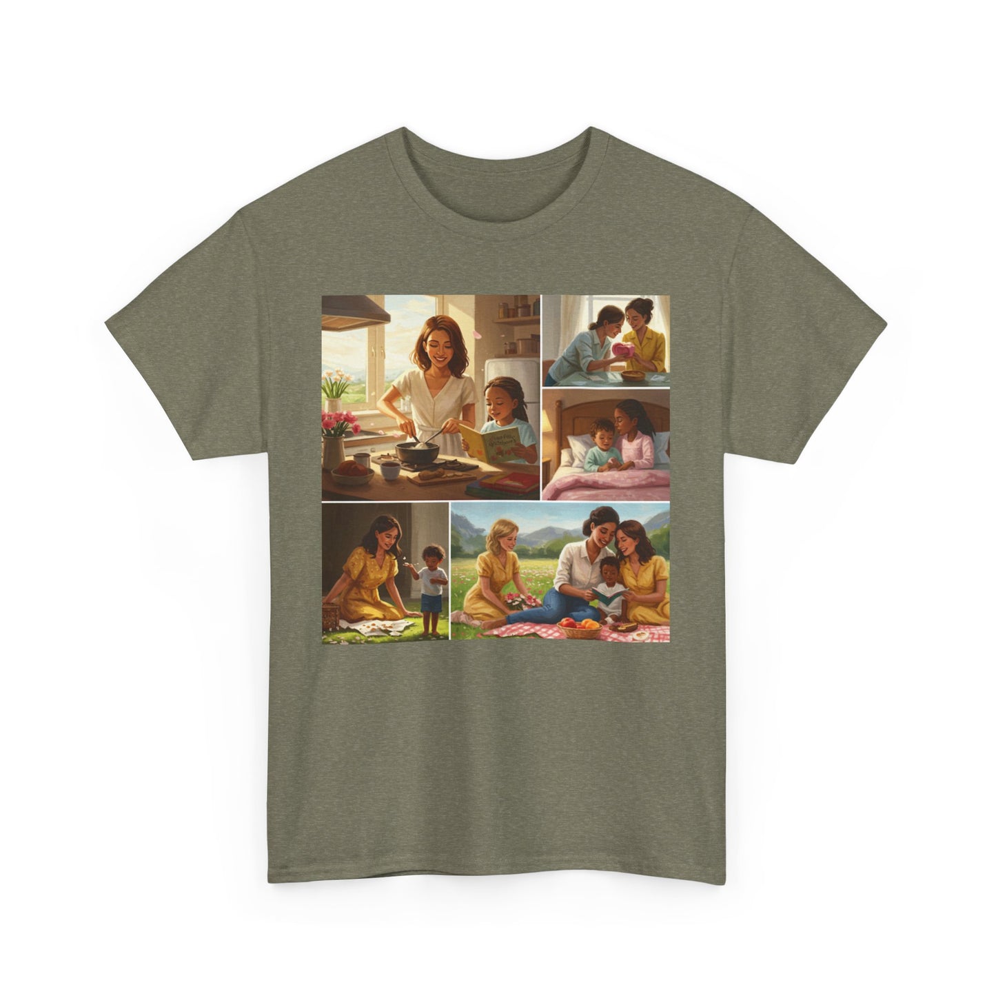 Mothers Day Cherished Moments Unisex Heavy Cotton Tee - Perfect for Mother's Day & Everyday Wear