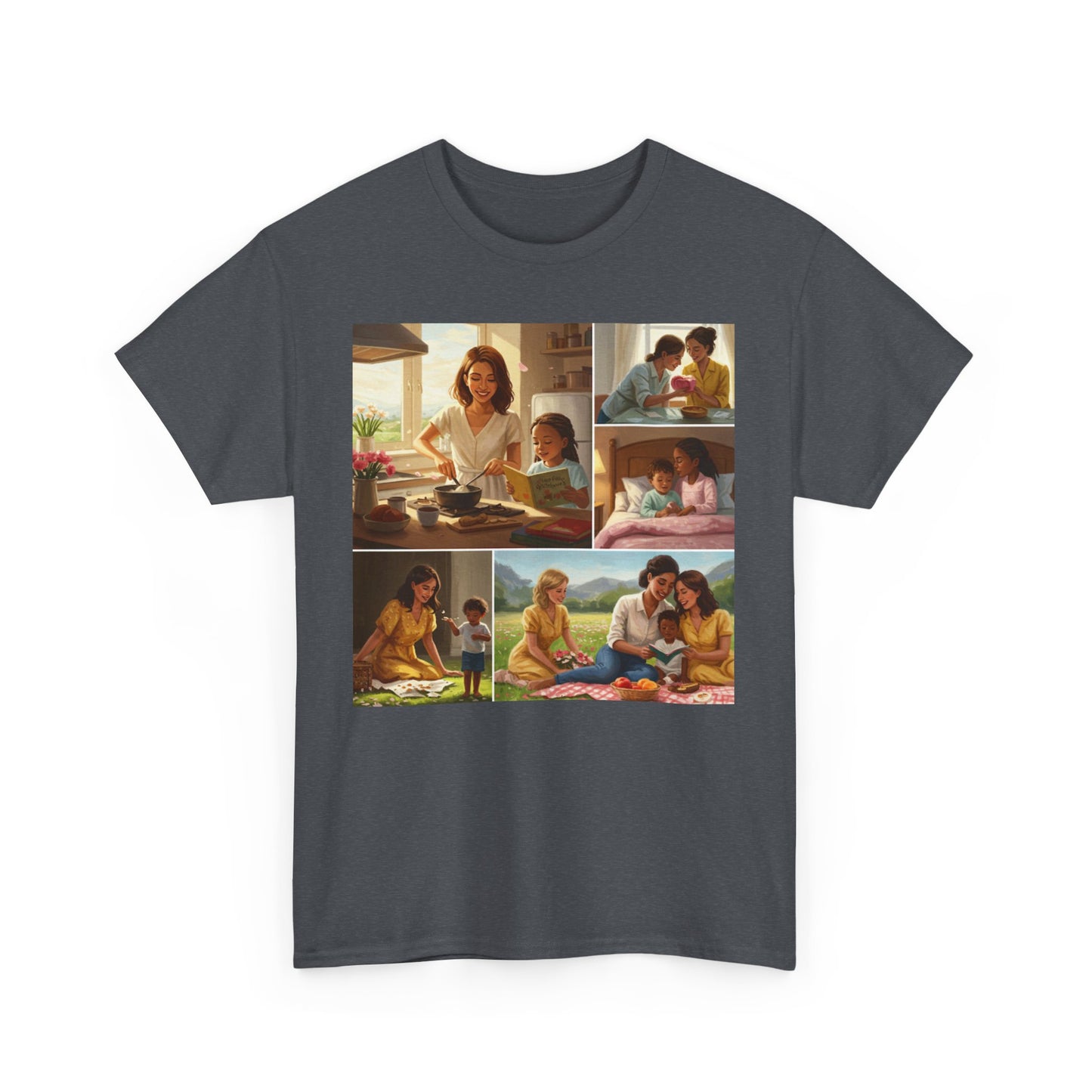 Mothers Day Cherished Moments Unisex Heavy Cotton Tee - Perfect for Mother's Day & Everyday Wear