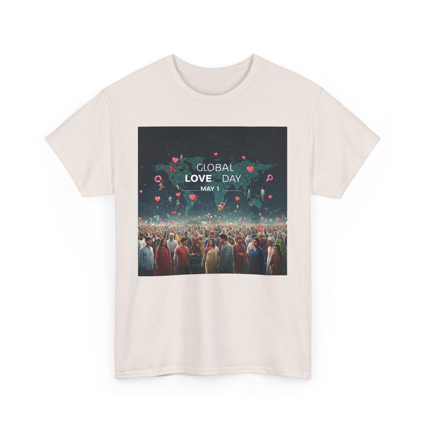 Global Love Day Unisex Heavy Cotton Tee