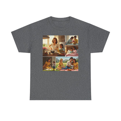 Mothers Day Cherished Moments Unisex Heavy Cotton Tee - Perfect for Mother's Day & Everyday Wear