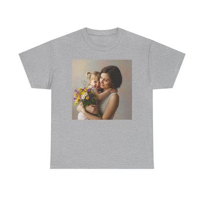 Cherished Moments Unisex Heavy Cotton Tee - Perfect for Mother's Day & Everyday Wear