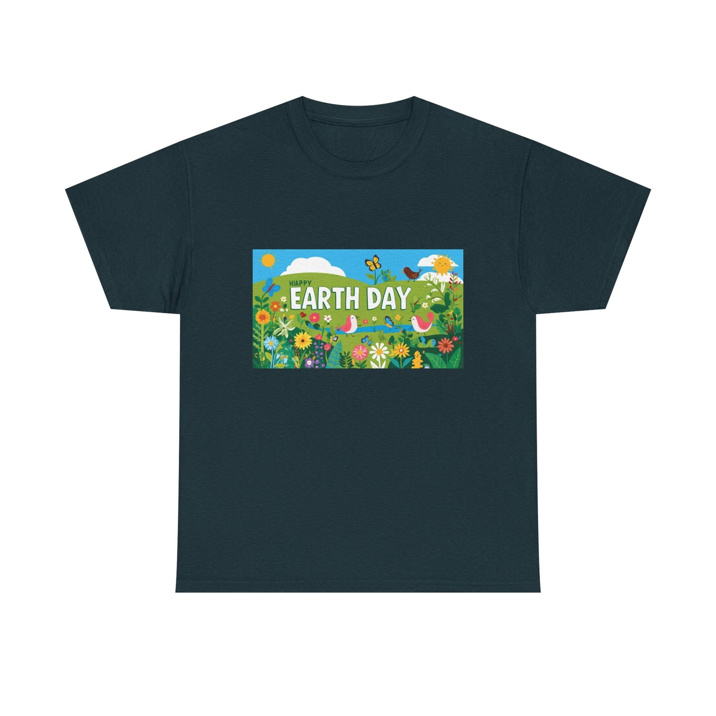 Earth Day Unisex Heavy Cotton Tee – Celebrate Nature with Sustainable Style