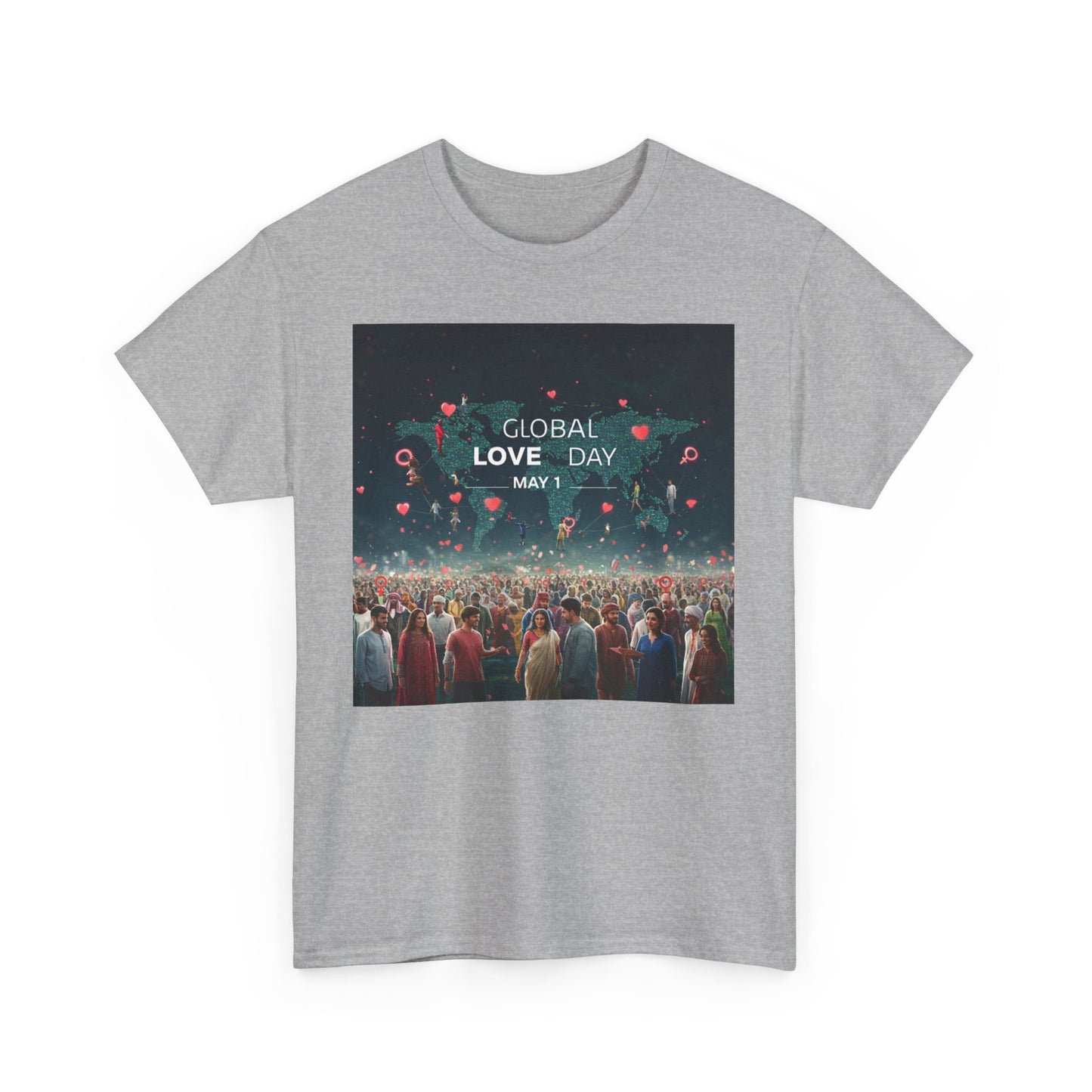 Global Love Day Unisex Heavy Cotton Tee