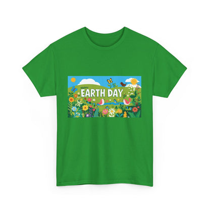 Earth Day Unisex Heavy Cotton Tee – Celebrate Nature with Sustainable Style