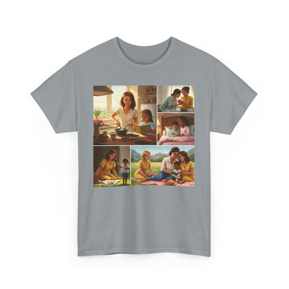 Mothers Day Cherished Moments Unisex Heavy Cotton Tee - Perfect for Mother's Day & Everyday Wear