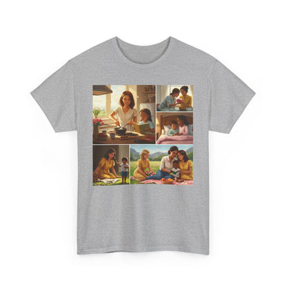 Mothers Day Cherished Moments Unisex Heavy Cotton Tee - Perfect for Mother's Day & Everyday Wear