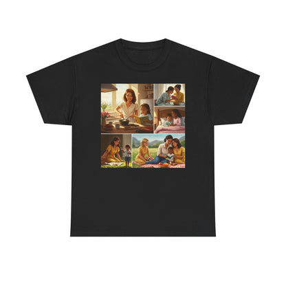 Mothers Day Cherished Moments Unisex Heavy Cotton Tee - Perfect for Mother's Day & Everyday Wear