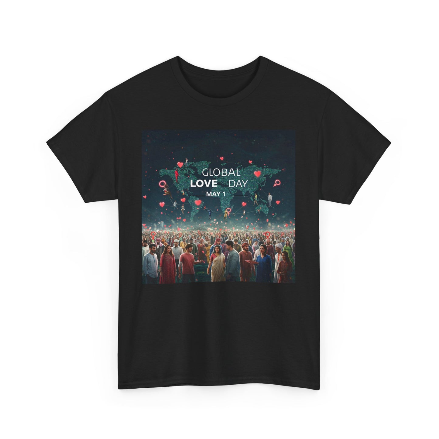 Global Love Day Unisex Heavy Cotton Tee