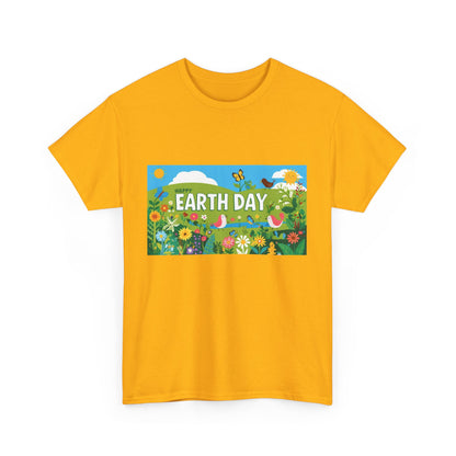 Earth Day Unisex Heavy Cotton Tee – Celebrate Nature with Sustainable Style