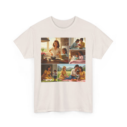 Mothers Day Cherished Moments Unisex Heavy Cotton Tee - Perfect for Mother's Day & Everyday Wear