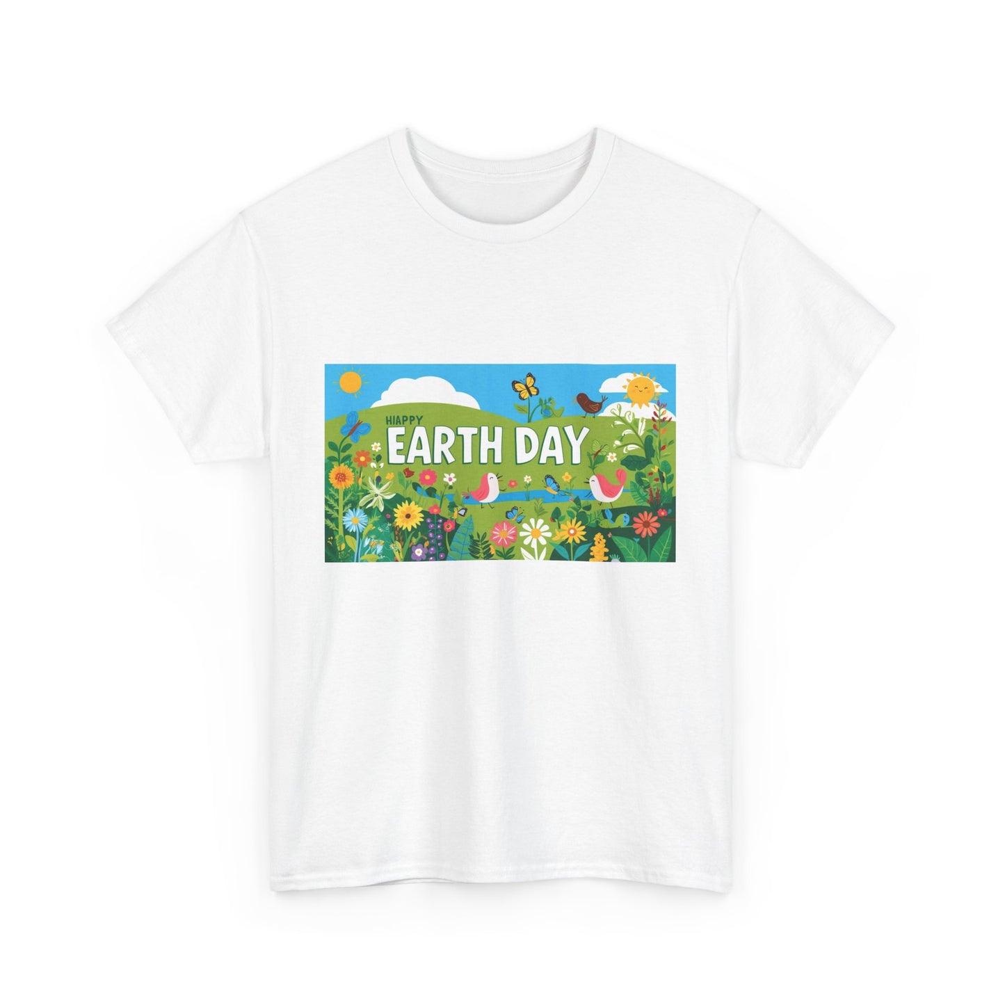 Earth Day Unisex Heavy Cotton Tee – Celebrate Nature with Sustainable Style