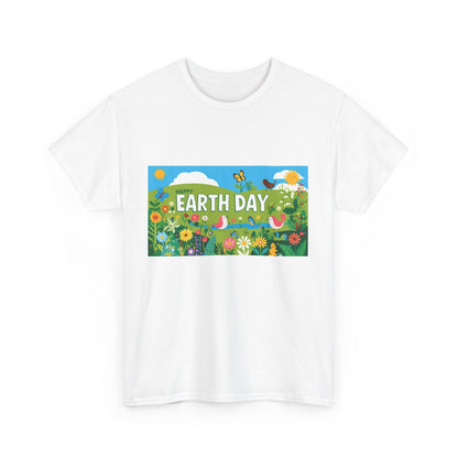 Earth Day Unisex Heavy Cotton Tee – Celebrate Nature with Sustainable Style