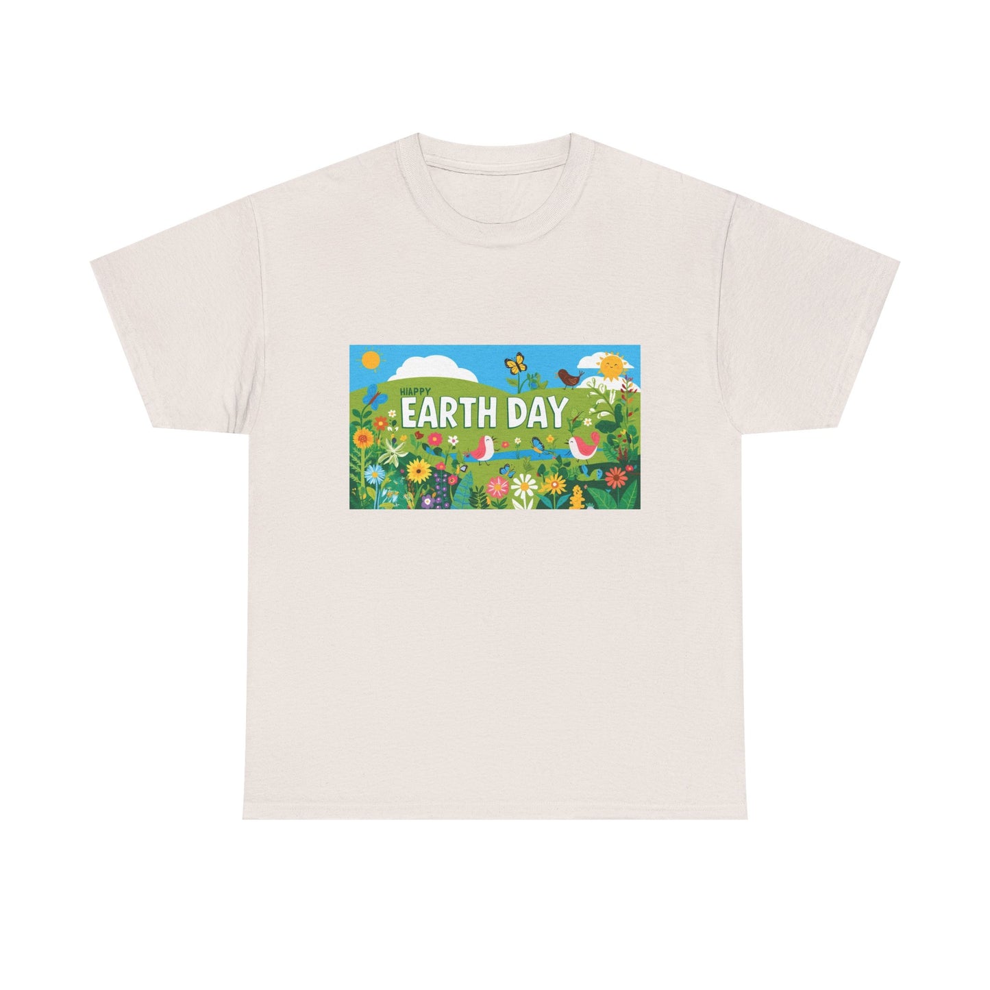 Earth Day Unisex Heavy Cotton Tee – Celebrate Nature with Sustainable Style