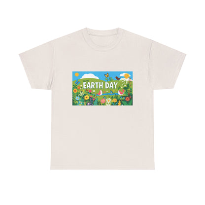 Earth Day Unisex Heavy Cotton Tee – Celebrate Nature with Sustainable Style
