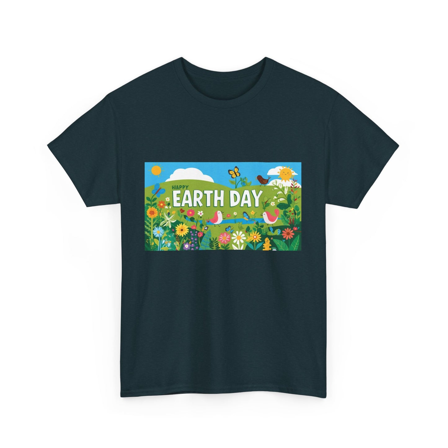 Earth Day Unisex Heavy Cotton Tee – Celebrate Nature with Sustainable Style