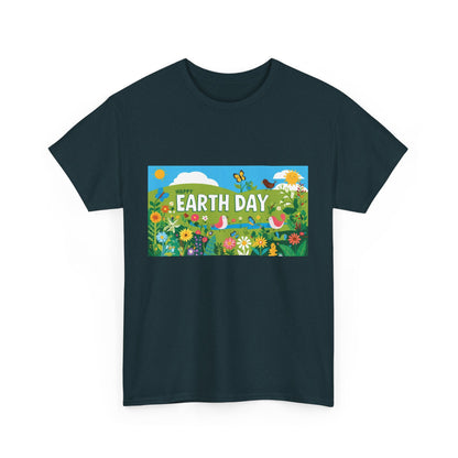 Earth Day Unisex Heavy Cotton Tee – Celebrate Nature with Sustainable Style