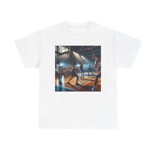 Basketball Vibe Unisex Heavy Cotton Tee - Perfect Gift for Sports Lovers