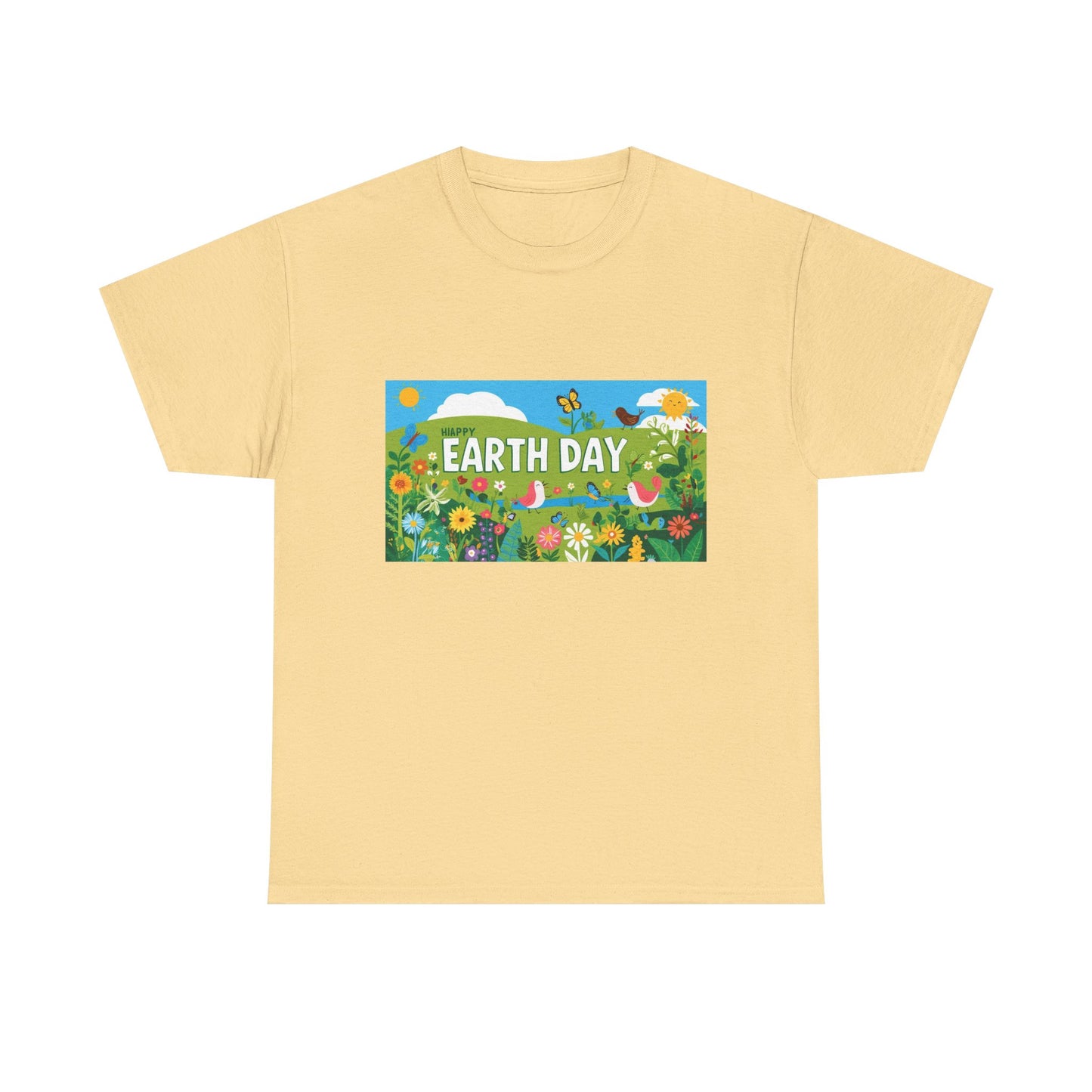 Earth Day Unisex Heavy Cotton Tee – Celebrate Nature with Sustainable Style