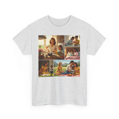 Mothers Day Cherished Moments Unisex Heavy Cotton Tee - Perfect for Mother's Day & Everyday Wear