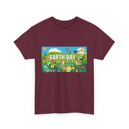Earth Day Unisex Heavy Cotton Tee – Celebrate Nature with Sustainable Style