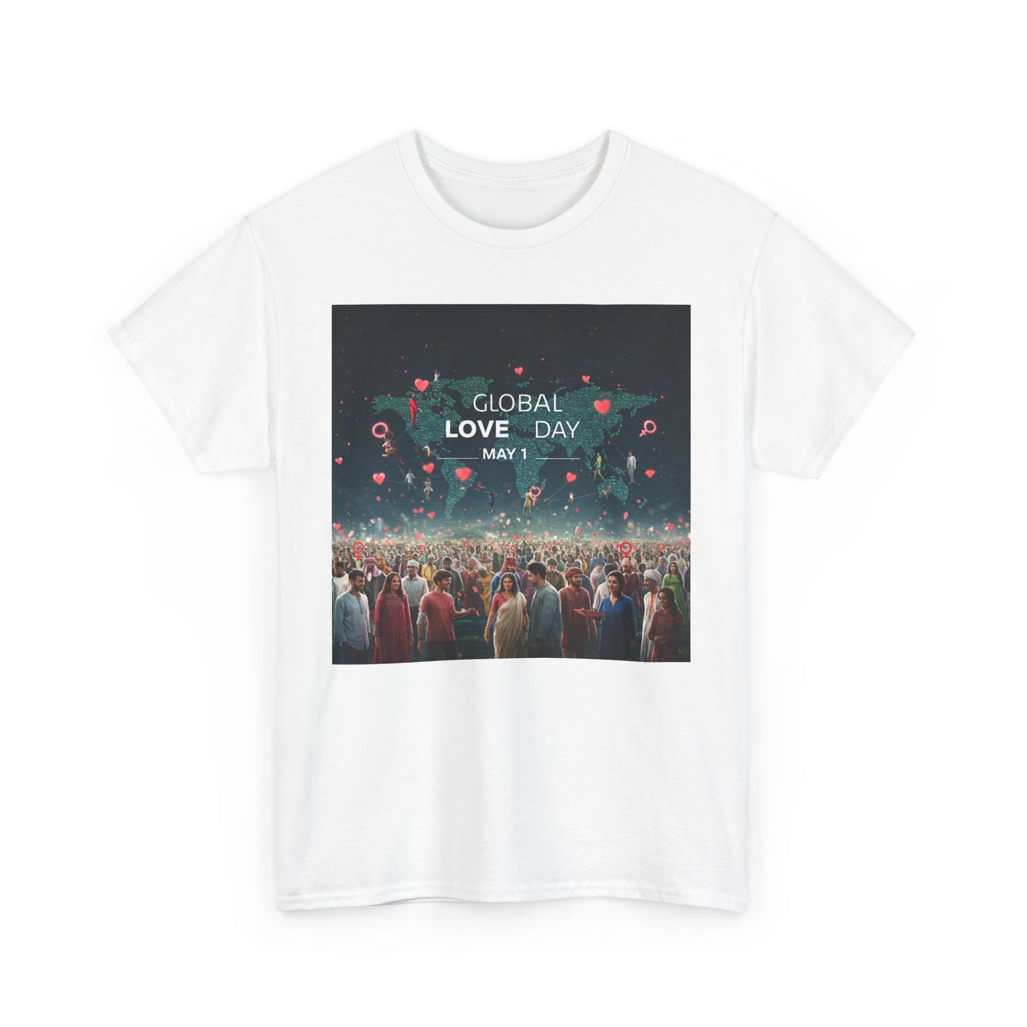Global Love Day Unisex Heavy Cotton Tee