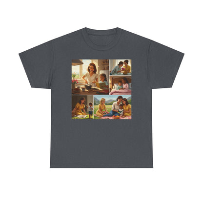 Mothers Day Cherished Moments Unisex Heavy Cotton Tee - Perfect for Mother's Day & Everyday Wear