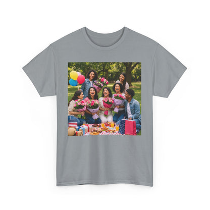 Mothers Day Cherished Moments Unisex Heavy Cotton Tee - Perfect for Mother's Day & Everyday Wear