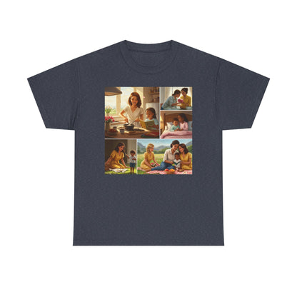 Mothers Day Cherished Moments Unisex Heavy Cotton Tee - Perfect for Mother's Day & Everyday Wear