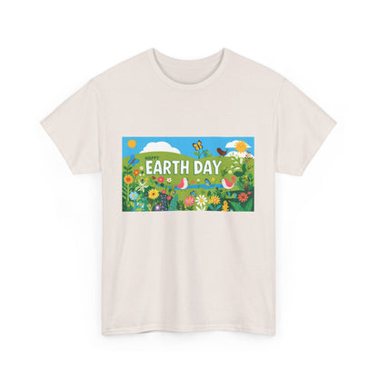 Earth Day Unisex Heavy Cotton Tee – Celebrate Nature with Sustainable Style