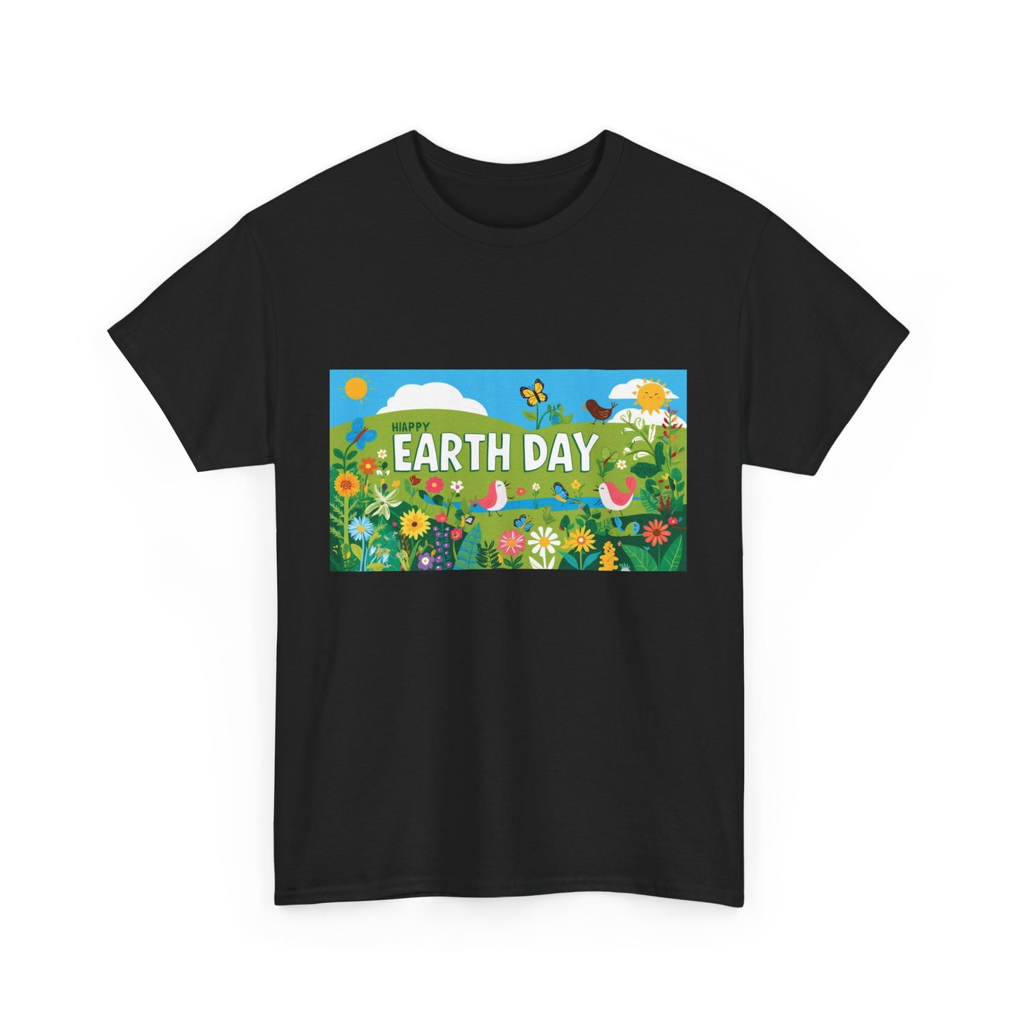 Earth Day Unisex Heavy Cotton Tee – Celebrate Nature with Sustainable Style