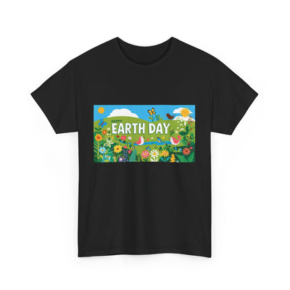 Earth Day Unisex Heavy Cotton Tee – Celebrate Nature with Sustainable Style