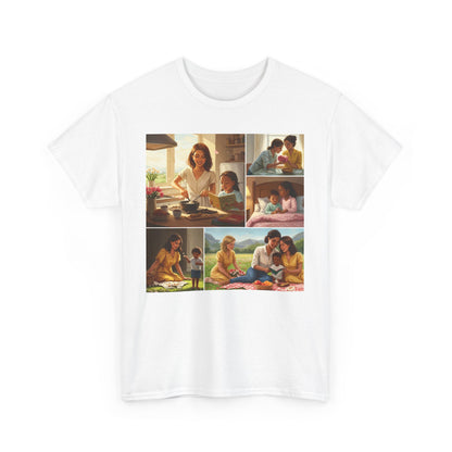 Mothers Day Cherished Moments Unisex Heavy Cotton Tee - Perfect for Mother's Day & Everyday Wear