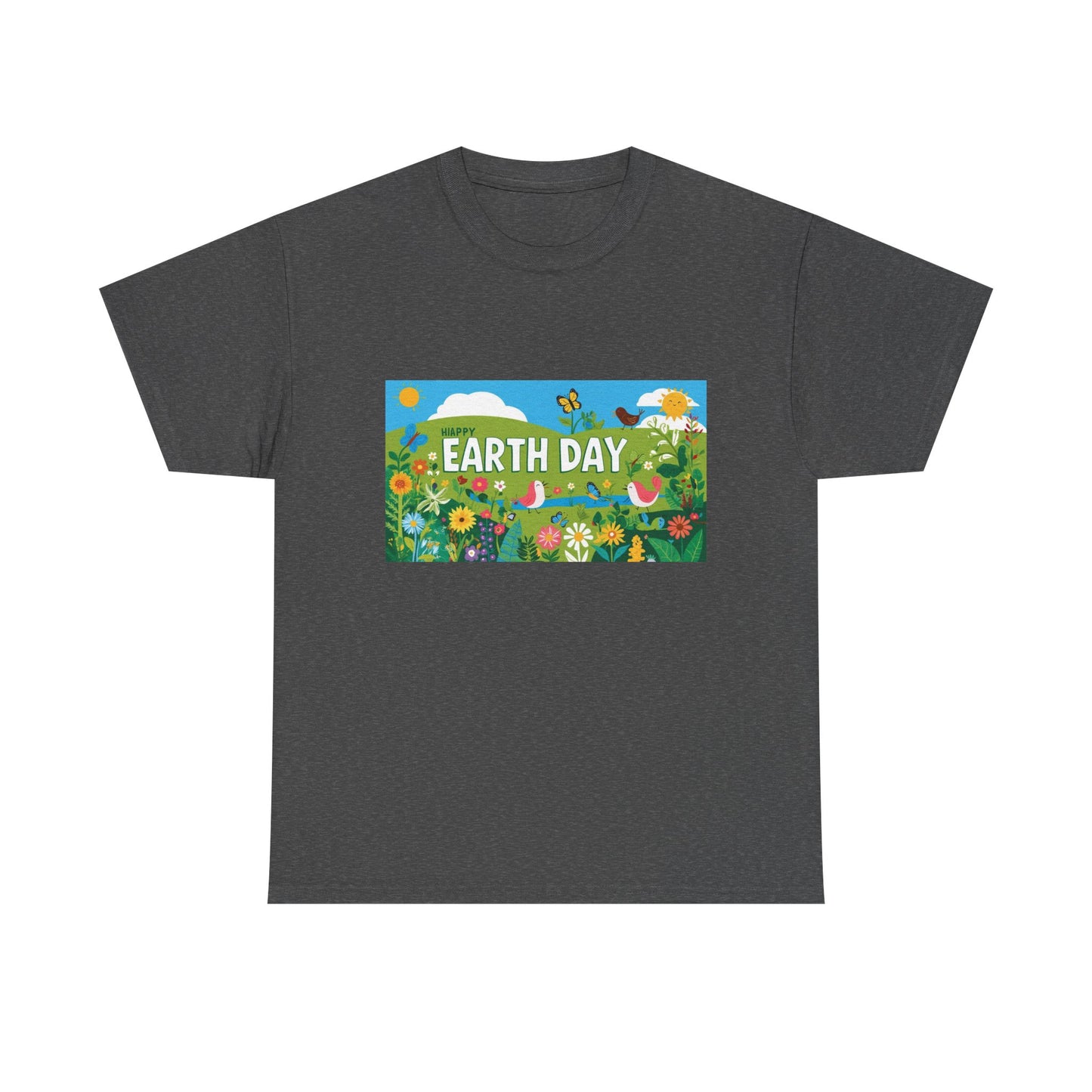 Earth Day Unisex Heavy Cotton Tee – Celebrate Nature with Sustainable Style