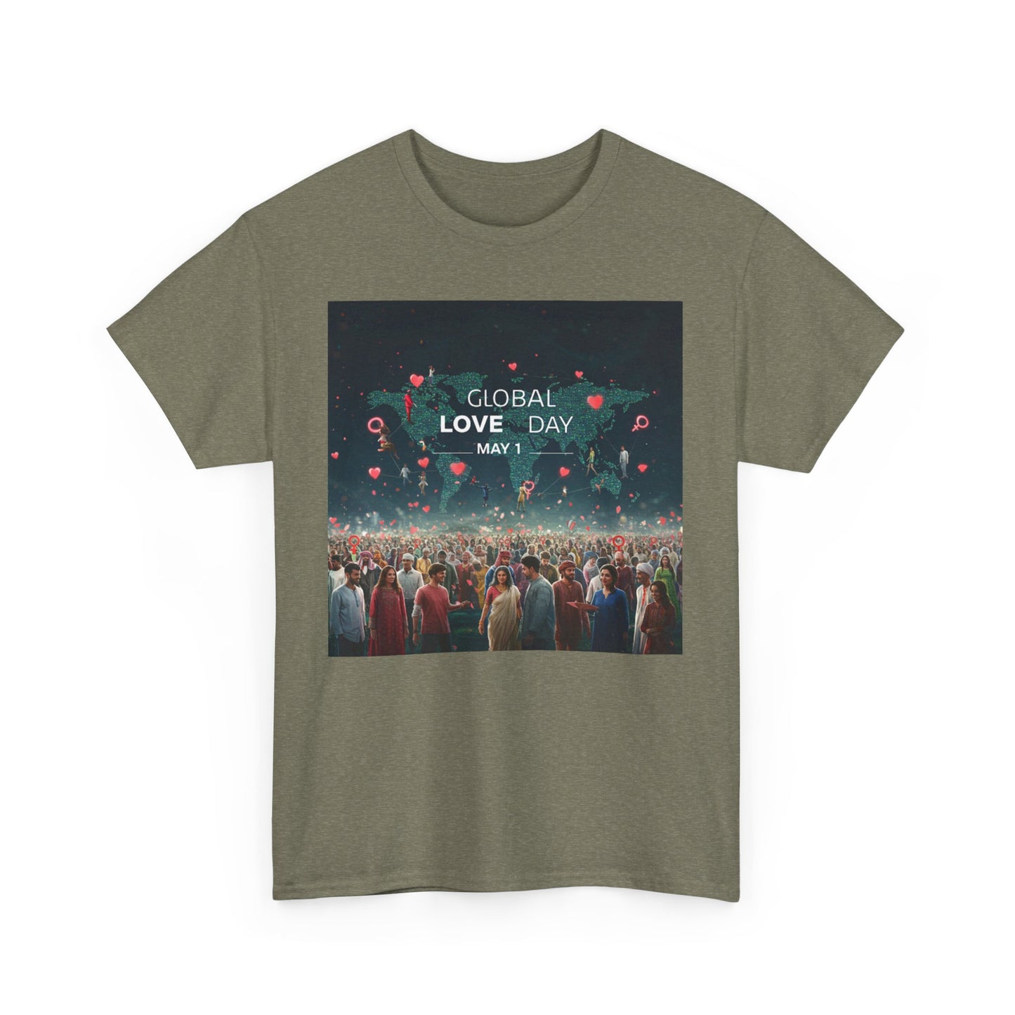 Global Love Day Unisex Heavy Cotton Tee