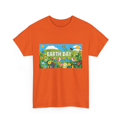 Earth Day Unisex Heavy Cotton Tee – Celebrate Nature with Sustainable Style