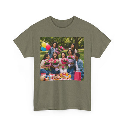 Mothers Day Cherished Moments Unisex Heavy Cotton Tee - Perfect for Mother's Day & Everyday Wear