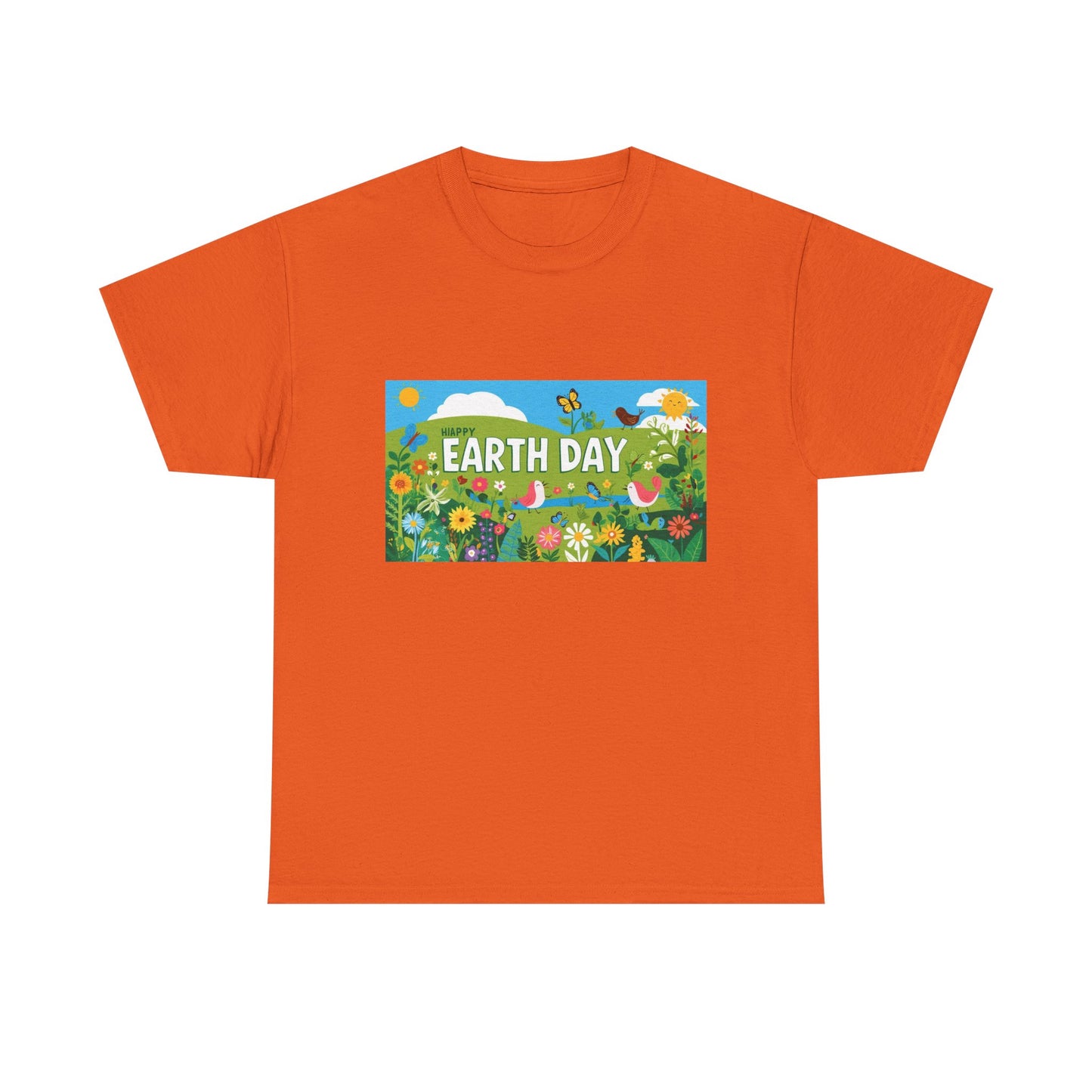 Earth Day Unisex Heavy Cotton Tee – Celebrate Nature with Sustainable Style