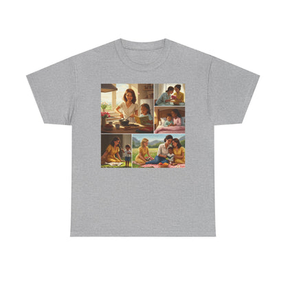 Mothers Day Cherished Moments Unisex Heavy Cotton Tee - Perfect for Mother's Day & Everyday Wear