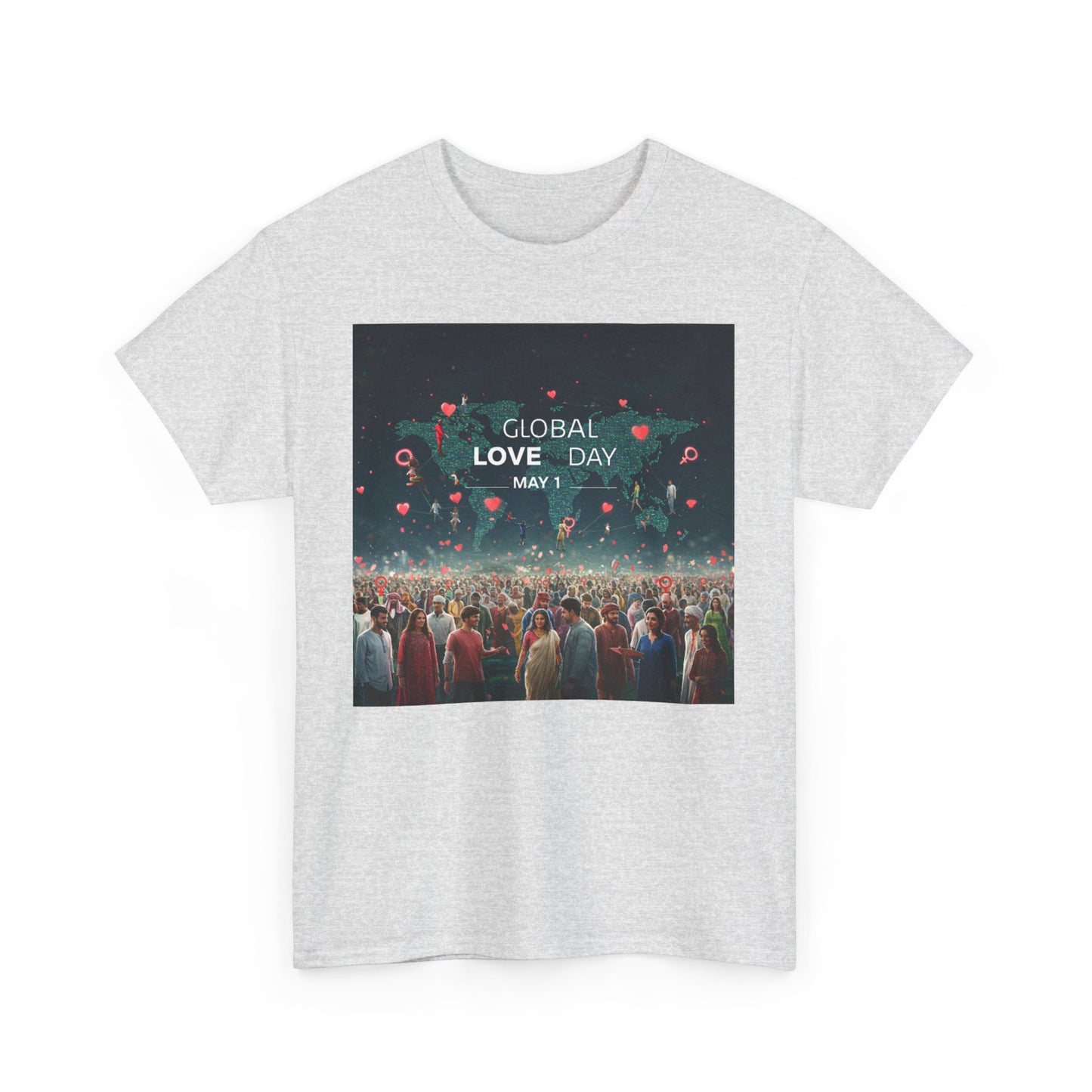 Global Love Day Unisex Heavy Cotton Tee