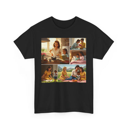 Mothers Day Cherished Moments Unisex Heavy Cotton Tee - Perfect for Mother's Day & Everyday Wear