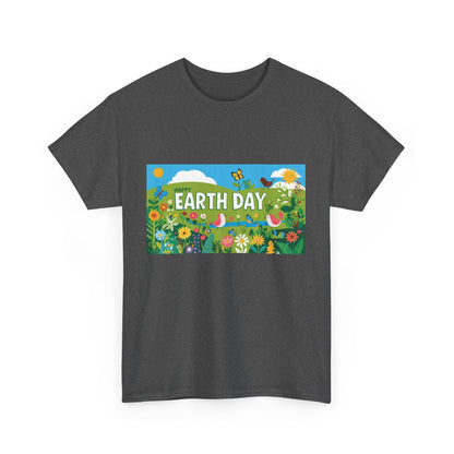 Earth Day Unisex Heavy Cotton Tee – Celebrate Nature with Sustainable Style